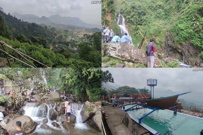 Nikmati liburan Nataru 2025 di destinasi wisata alam Curug Ciherang Bogor.