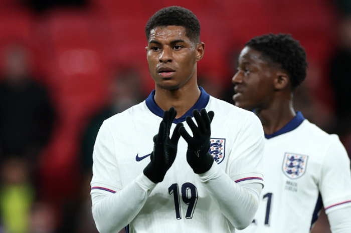 Pemain Manchester United Marcus Rashford.