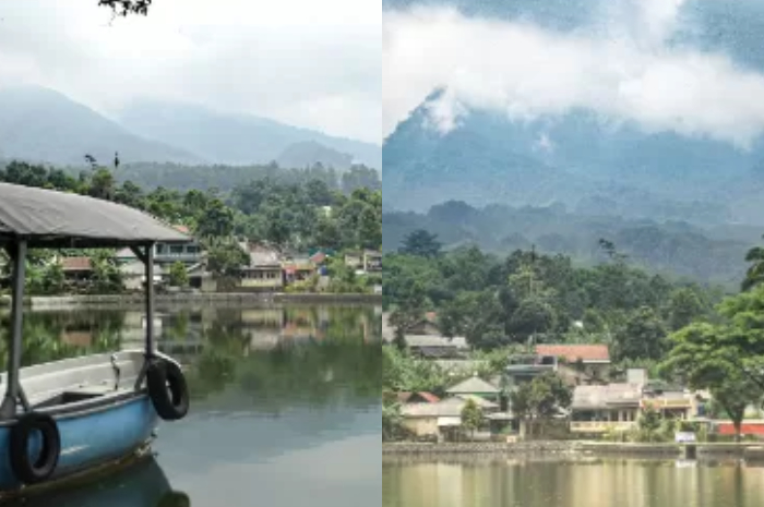 Situ Tamansari Bogor di wilayah Kecamatan Tamansari menjadi salah satu destinasi wisata di bawah kaki Gunung Salak.