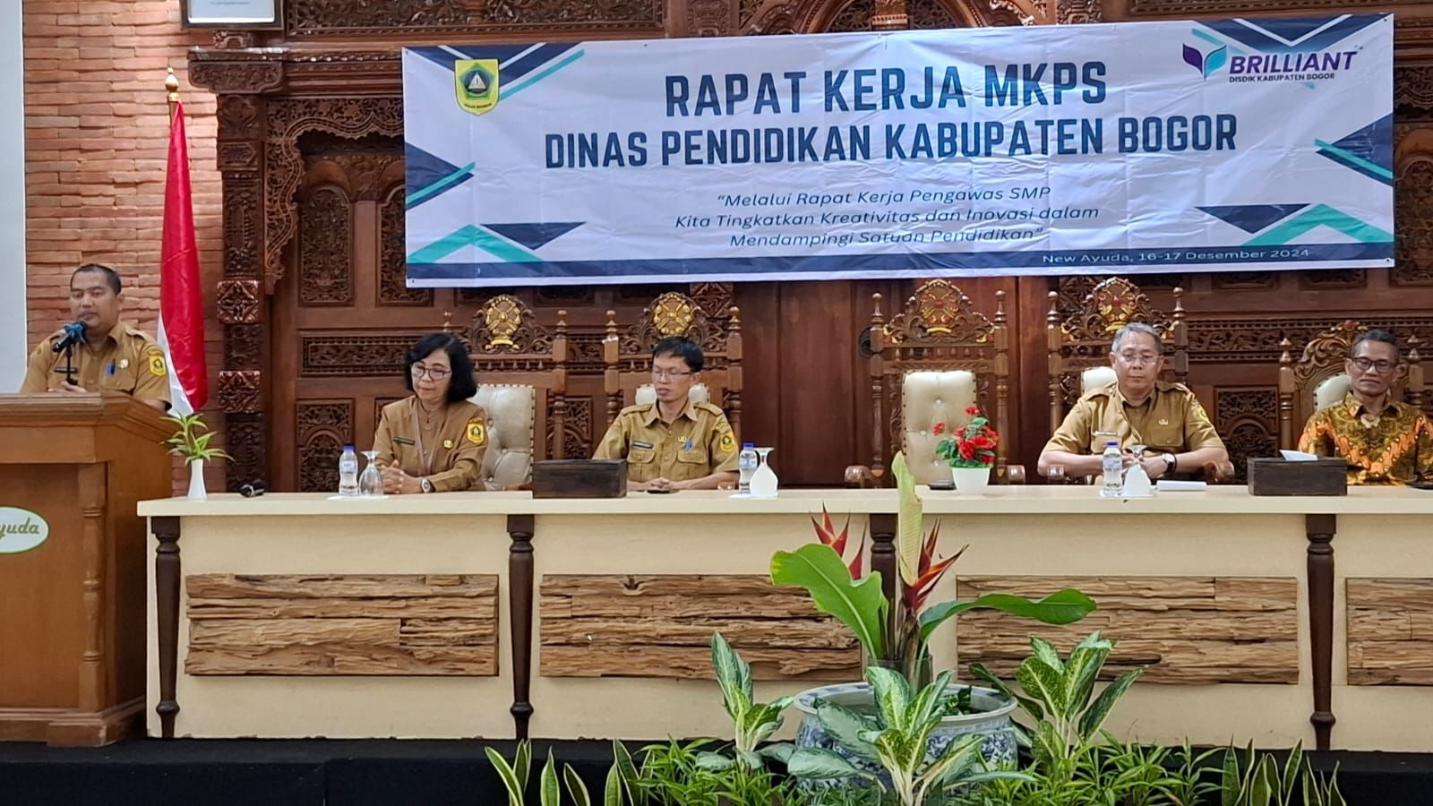 Rapat MPKS Pengawas SMP Dinas Pendidikan Kabupaten Bogor.