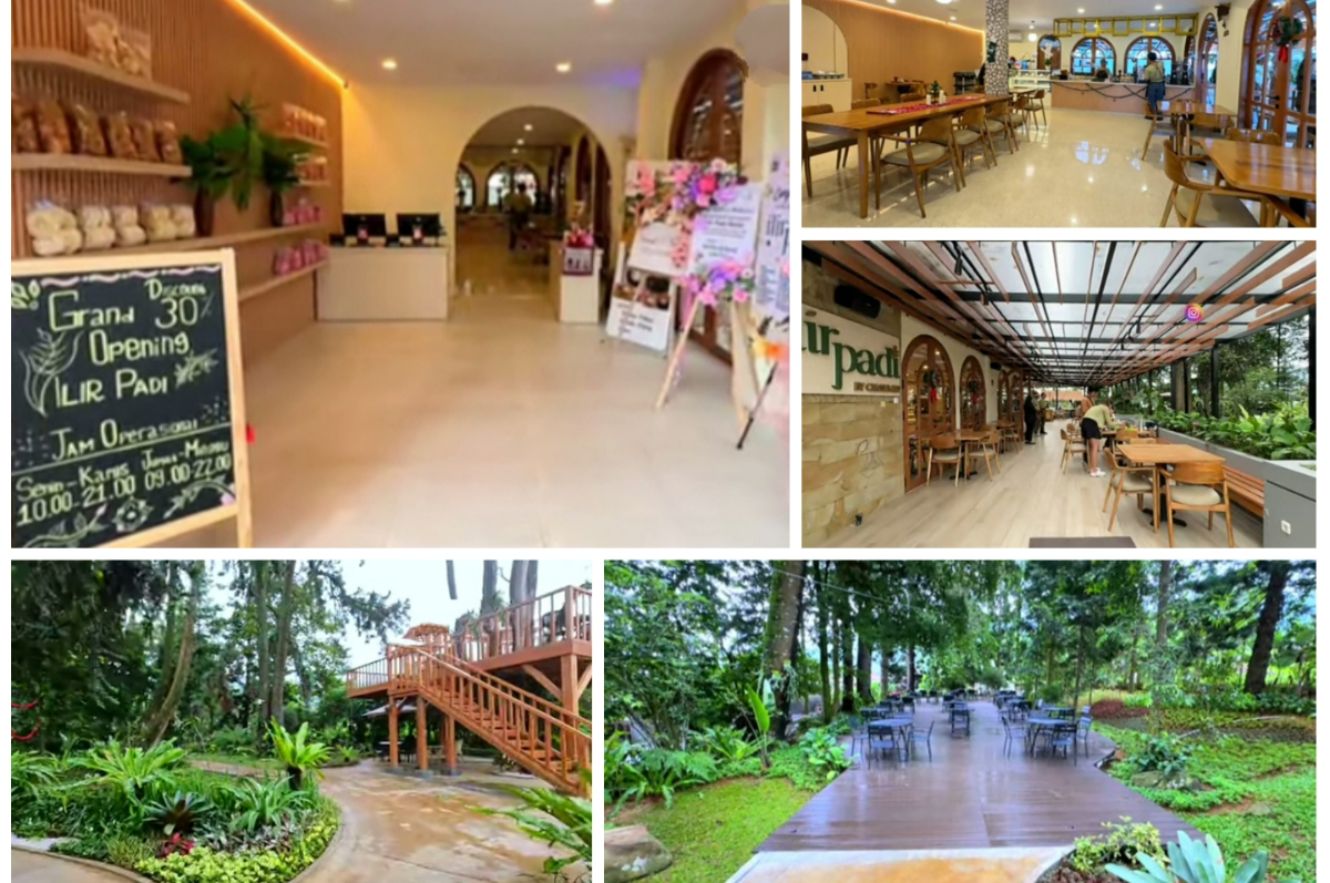 Suasana Ilir Padi Resto yang baru buka di Bogor.