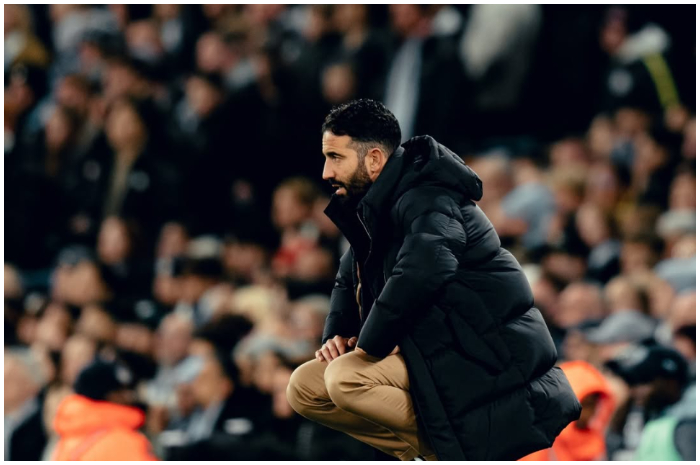 Pelatih Manchester United Ruben Amorim.