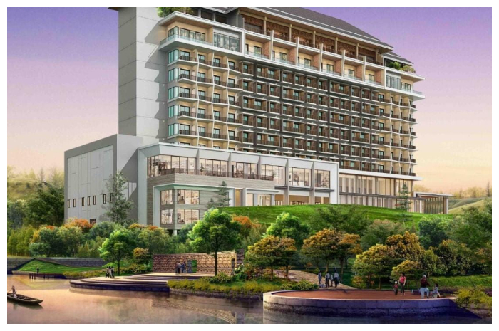 Salah satu hotel bintang lima yang sudah dibangun di KEK MNC Lido City, yang berada di Kecamatan Cigombong, Kabupaten Bogor, Jawa Barat.