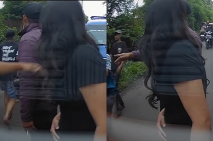 Seorang wanita hamil viral melintas di jalur alternatif Puncak Bogor dan viral di media sosial.