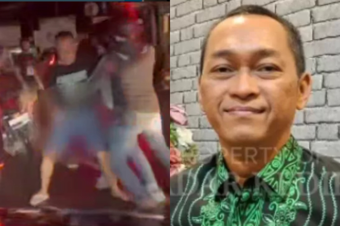 Kajari Kediri&nbsp;Pradhana Probo Setyarjo (kanan). Detik-detik Kajari Kediri dihadang dua pemotor.&nbsp;