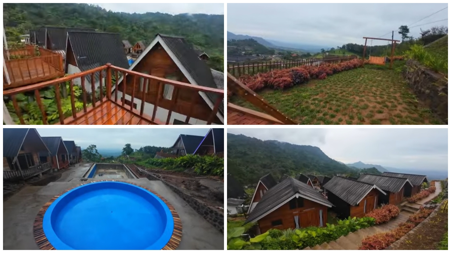 Villa Kaca Kanawa di Puncak Bogor. Cocok liburan bareng ke keluarga ke Villa Kaca Kanawa.