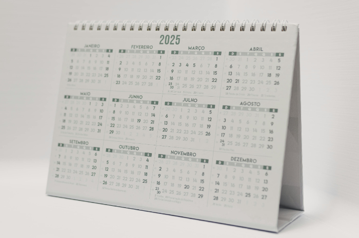 Ilustrasi kalender 2025.
