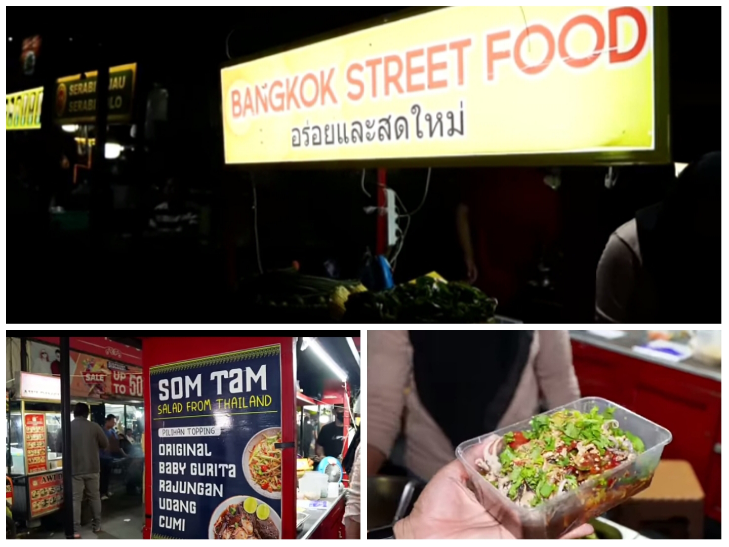 Som Tam, kuliner Bangkok Street Food.