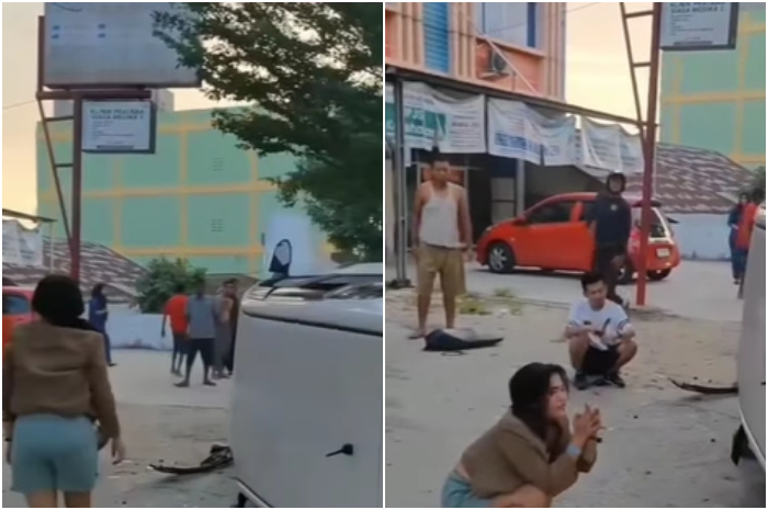 Kecelakaan mobil Toyota Calya di Pekanbaru, Riau viral di media sosial.