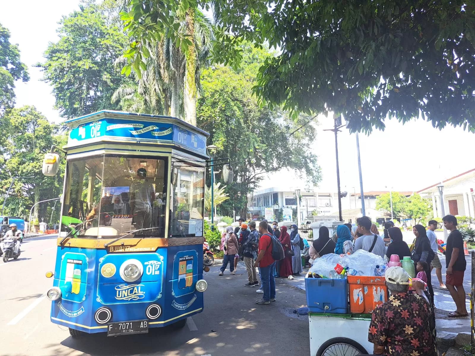 Bus Uncal yang bakal diturunkan angkut warga dan pelajar selama Biskita Transpakuan Kota Bogor tidak beroperasi.