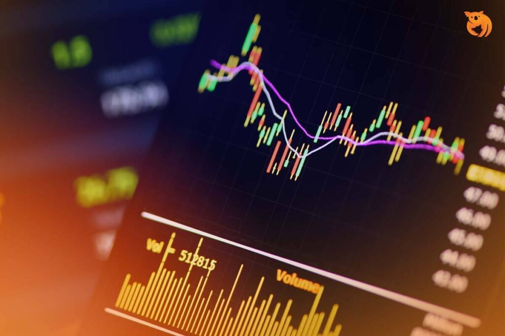 Ilustrasi aplikasi investasi saham.
