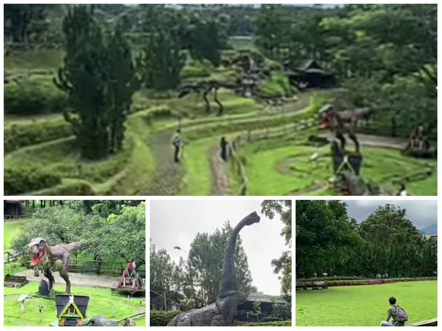 Situasi di dalam wahana Papa Dino Puncak Bogor.