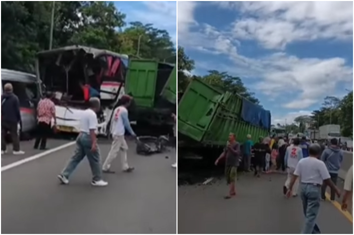 Kecelakaan beruntun terjadi di Tol Cipularang KM 97, Minggu (5/1/2025) pagi.