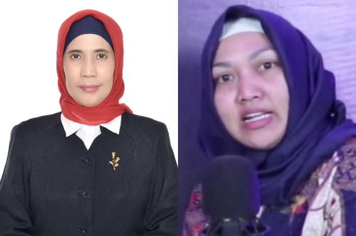 Kepala SMP 17 Agustus 1945 Surabaya Wiwik Wahyuningsih, Kepala SMP Gita Kirtti 2 Surabaya Ida Christiana.