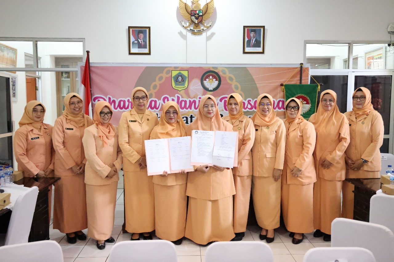 Rapat kerja DWP Kabupaten Bogor di Sekretariat DWP pada Rabu (8/1/2025).