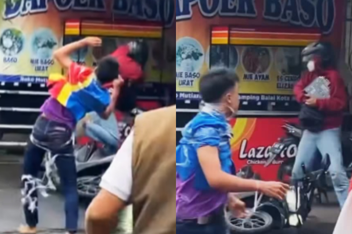 Penangkapan pria diduga perampok beraksi di Tasikmalaya viral di media sosial.