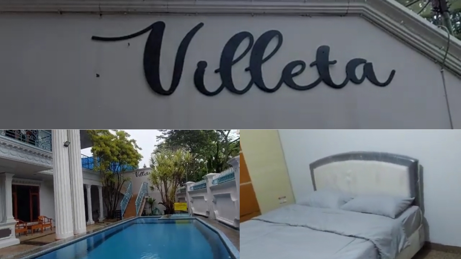Villa Villeta murah meriah di Puncak cocok untuk acara keluarga.