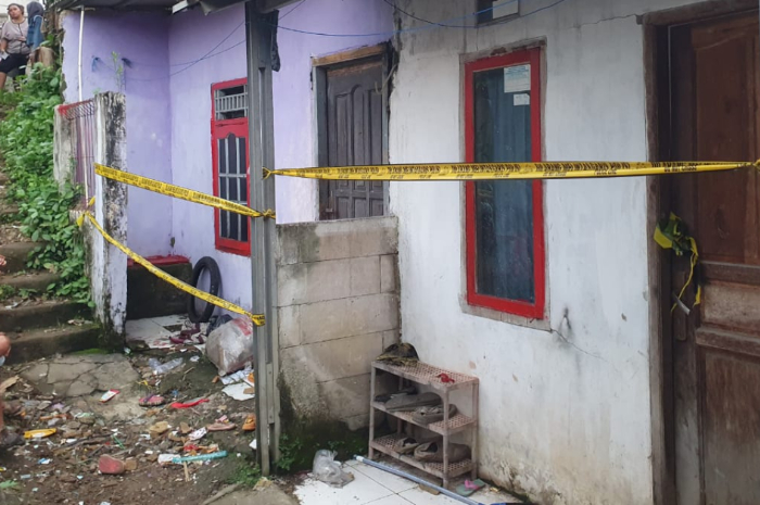 Kontrakan pelaku di Sukaraja yang diduga kerap dijadikan tempat hubungan bukan suami istri.