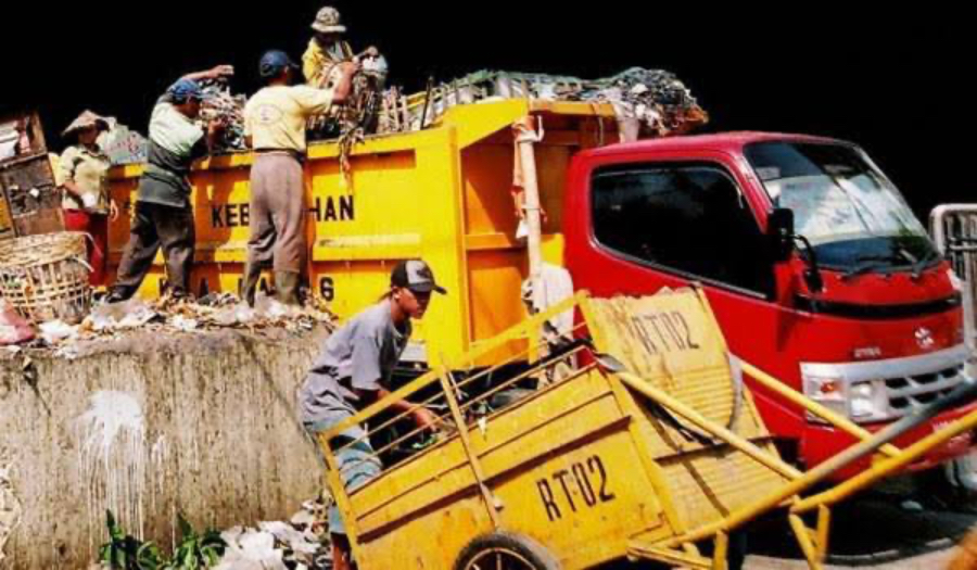 Ilustrasi gerobak sampah yang dimiliki DLH Kota Bogor.