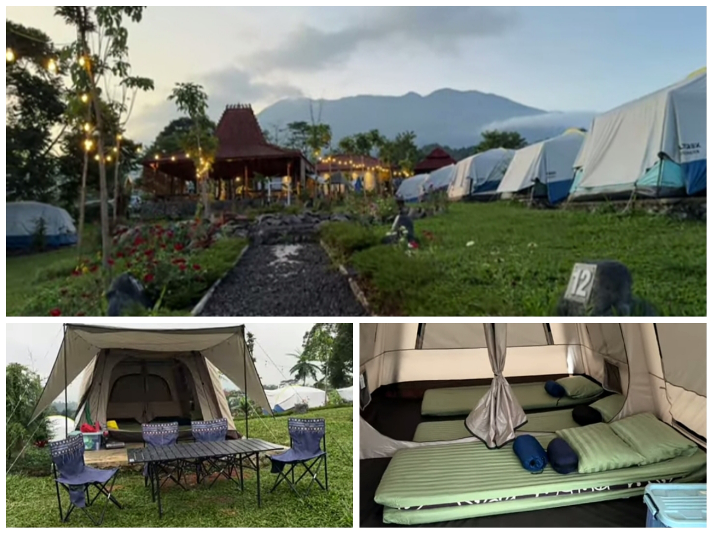 Kondisi area kemah Annapurna Campsite Puncak Bogor.