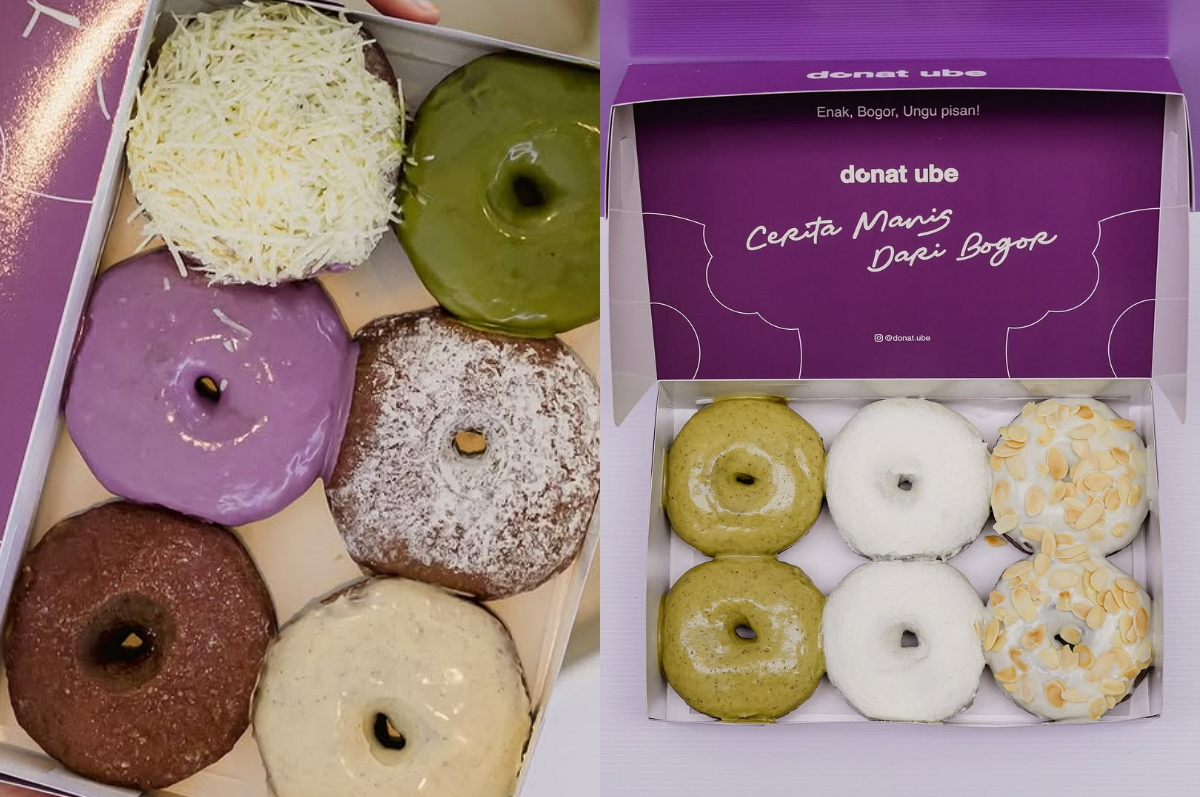 Donat Ube yang lezat dari bahan dasar ubi ungu.