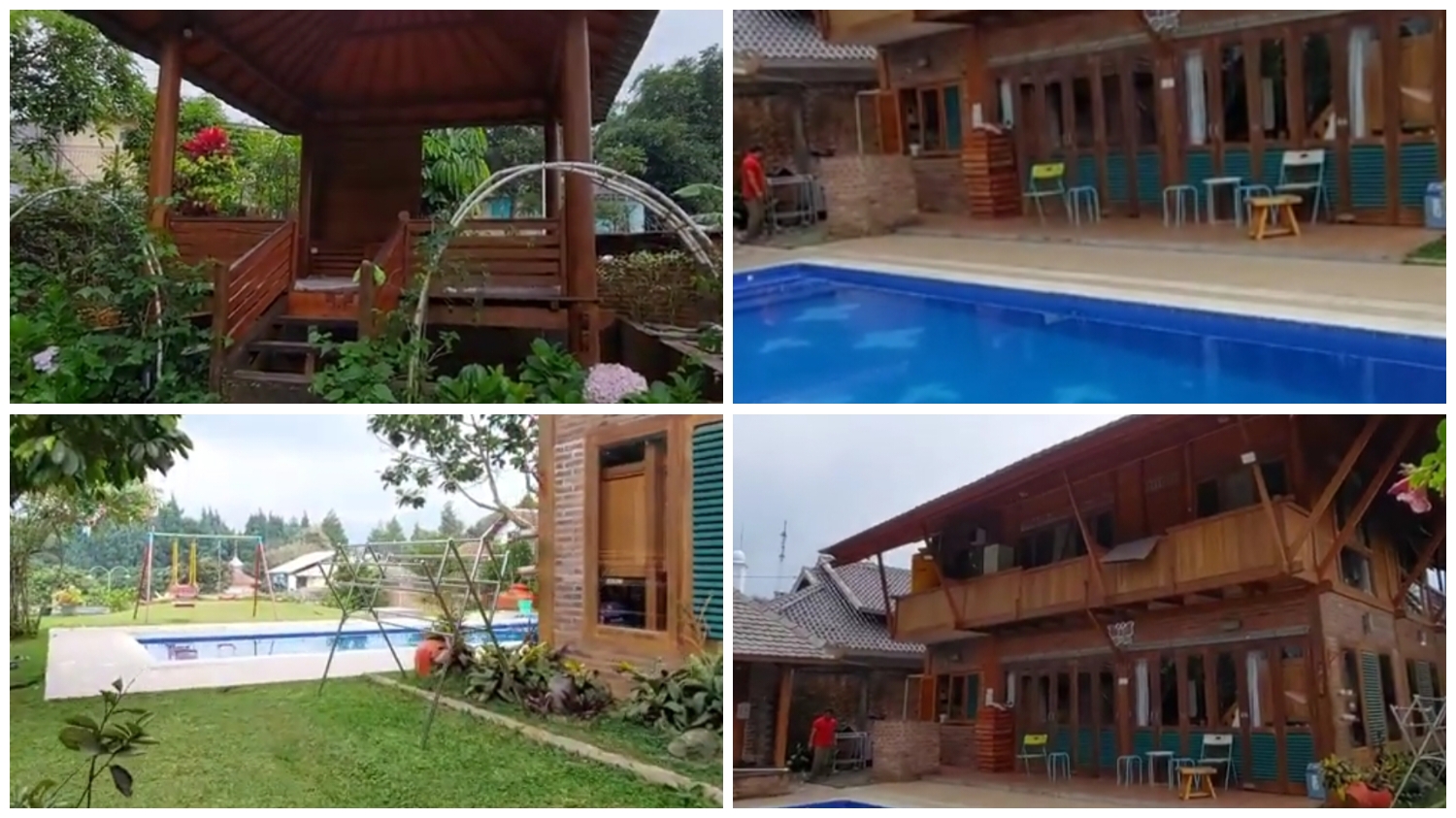 Villa Rumah Kupu-Kupu tempat penginapan luas bisa camping juga.