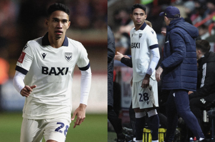 Marselino Ferdinan menjalani laga debut untuk Oxford United di Piala FA