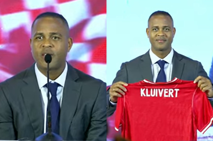 Patrick Kluivert resmi diperkenalkan ke publik, Minggu (12/1/2025).