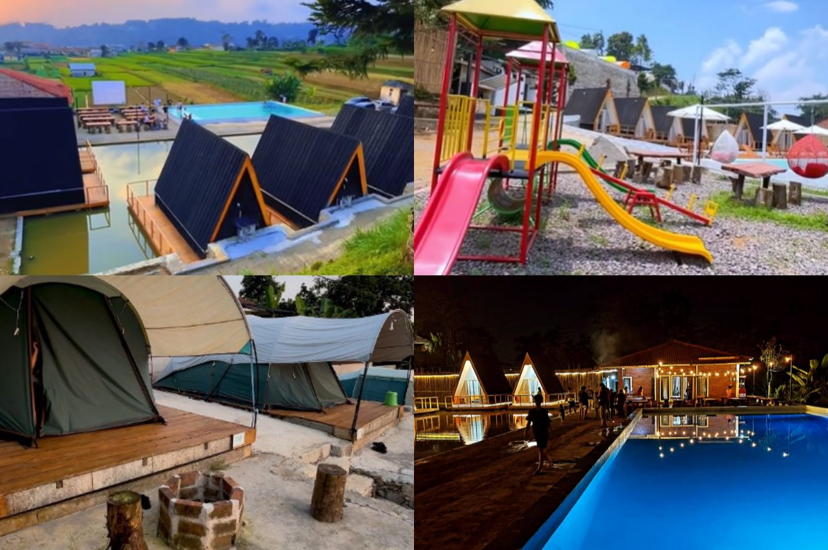 The Secret Hills Villa and Glamping Sukabumi, destinasi staycation yang lengkap dan estetik.