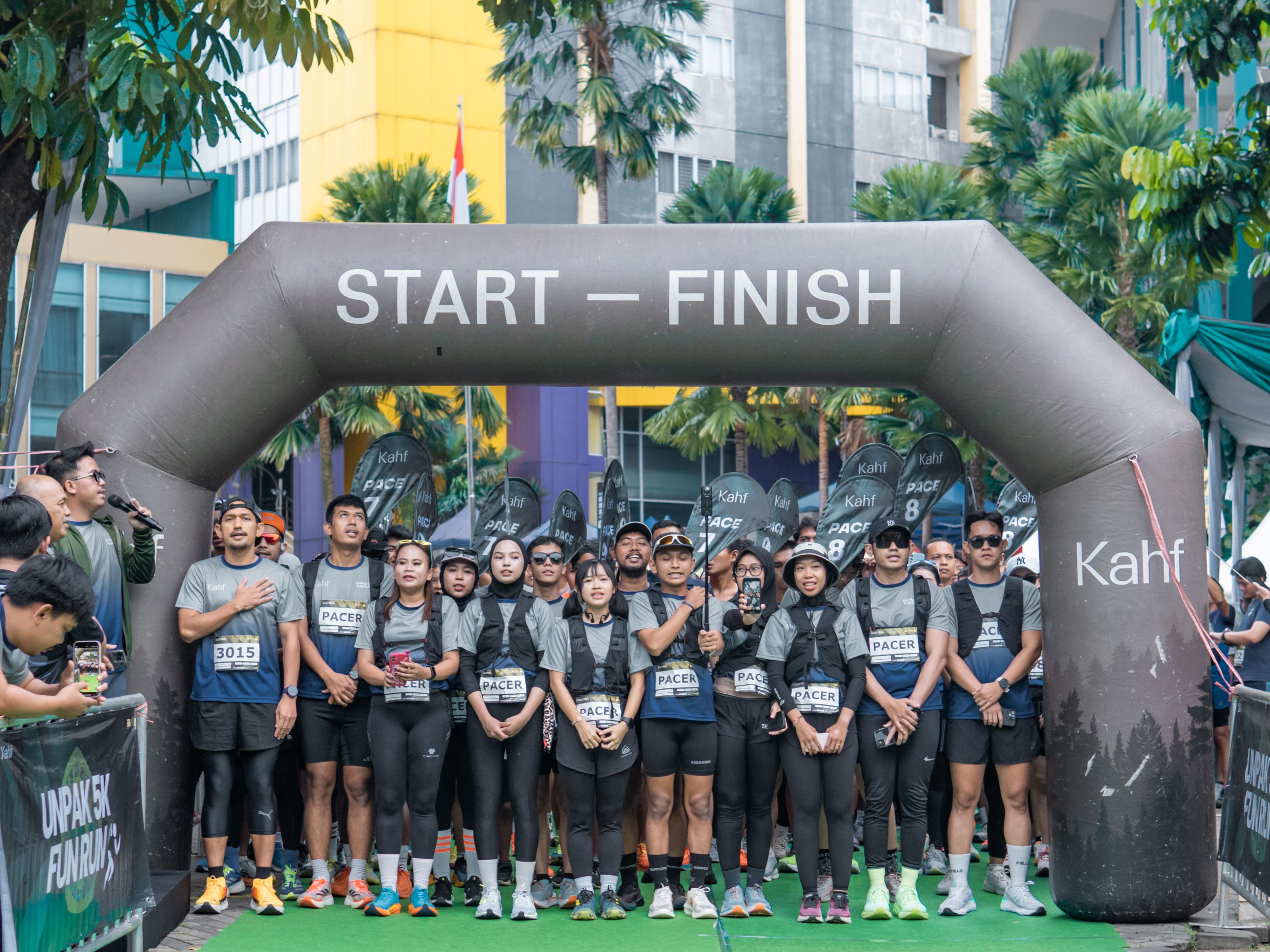Keseruan saat berlangsungnya program Fun Run 5K Unpak Bogor