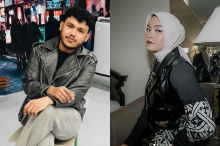 Pasangan penyanyi Dimansyah Laitupa dan Salma Salsabil.