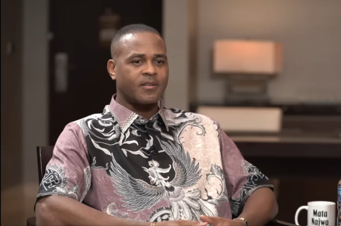 Patrick Kluivert pelatih Timnas Indonesia saat berbincang dengan Najwa Shihab.