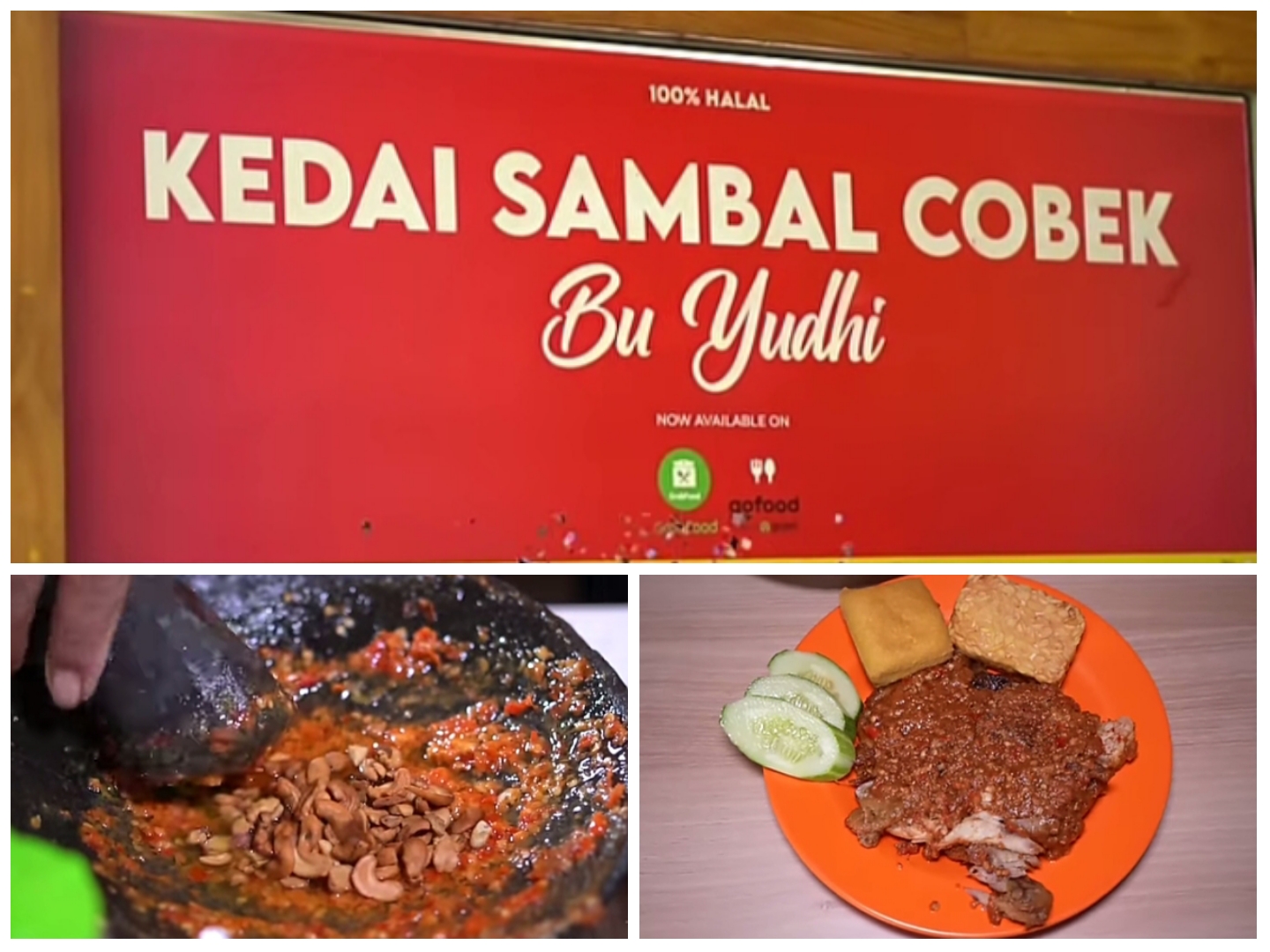 Menu Andalan Ayam Geprek Kedai Sambal Cobek Bu Yudhi.