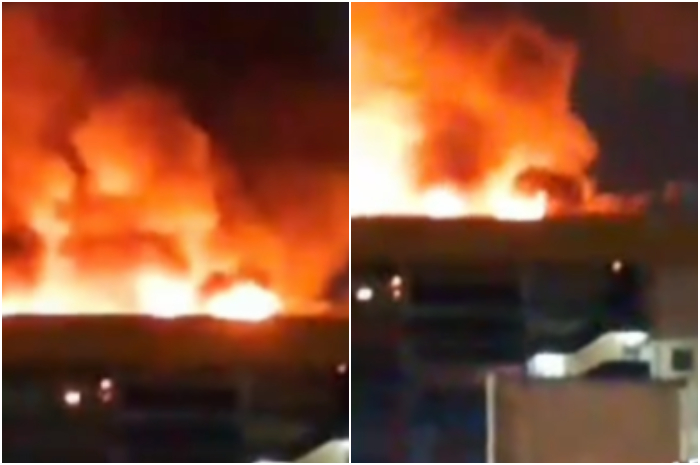 Glodok Plaza di kawasan Taman Sari, Jakarta Barat kebakaran Rabu (15/1/2025) malam.