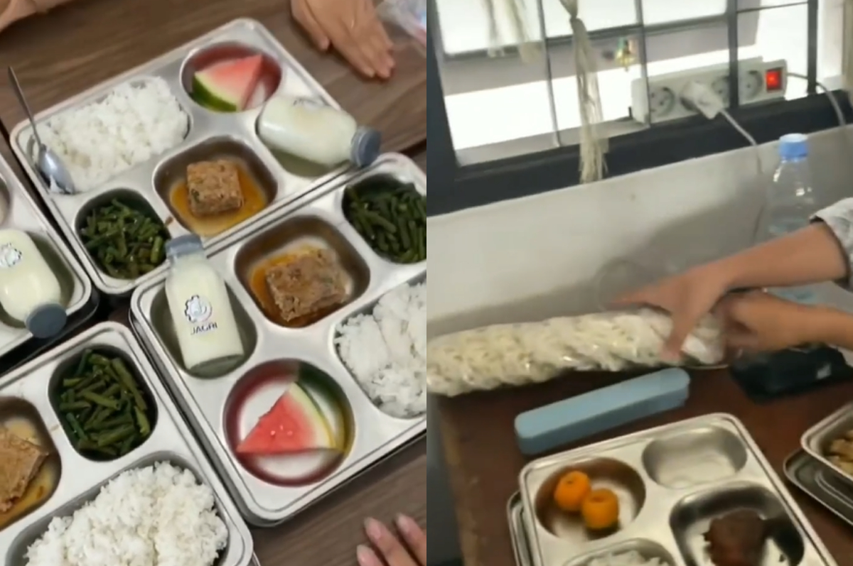Tangkapan layar makanan dari Program Makan Bergizi Gratis.