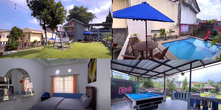 Villa Larose dengan harga murah dan fasilitas lengkap di Puncak Bogor