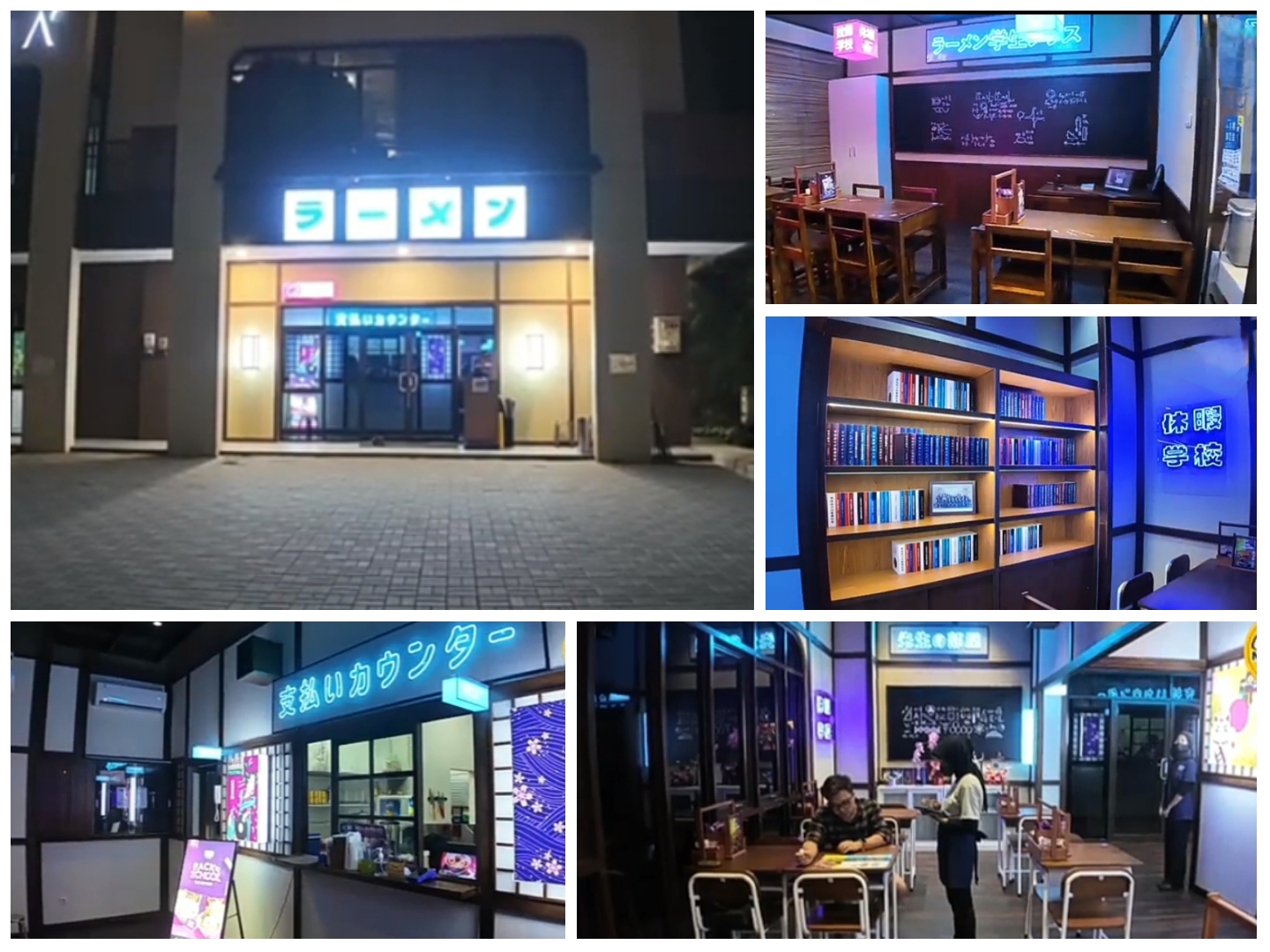 Kyuka Ramen Resto punya banyak spot fota ala Sekolah Jepang yang Instagramable.