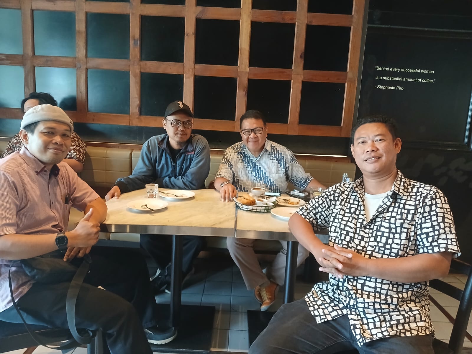 Pengurus Jufi dan Perhimpunan Filantropi Indonesia saat mengadakan pertemuan di Cilandak, Jakarta Selatan, Rabu (15/1/2025).