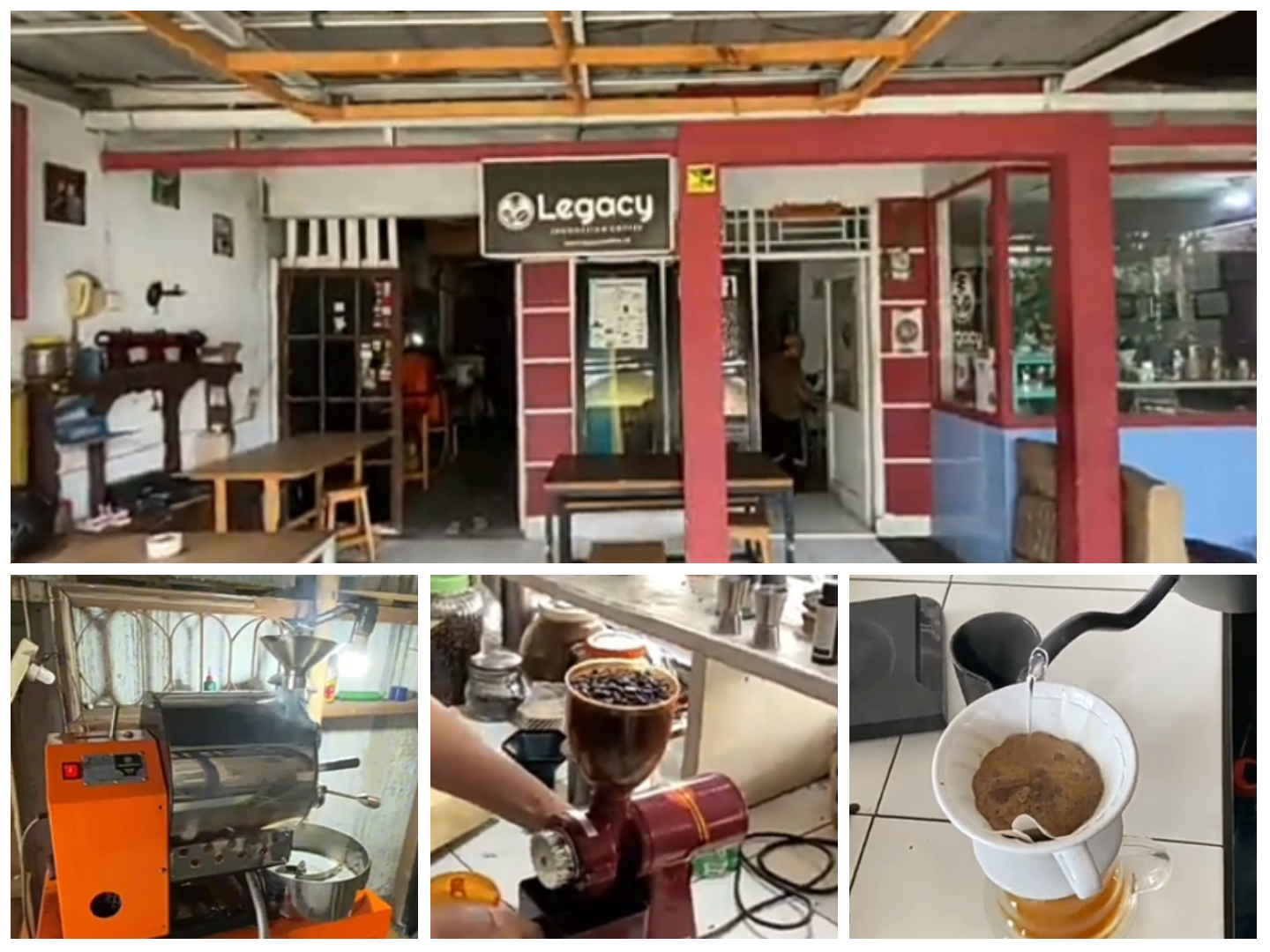 Layout dan Peralatan Legacy Coffee, Menghasilkan Minuman Kopi Berkualitas.
