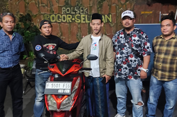 Penyelesaian kasus tarik paksa motor santri oleh matel di wilayah Kecamatan Bogor Selatan, Kota Bogor.