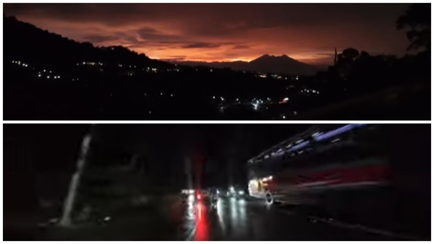 Kawasan Puncak Bogor dengan keindahan Gunung Salak.