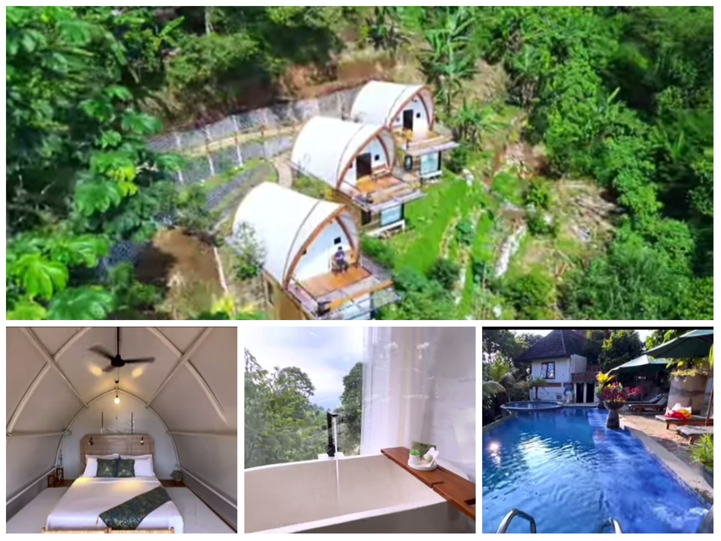 Sekilas Tampilan Glamping Selayang Olive Hill Bogor.