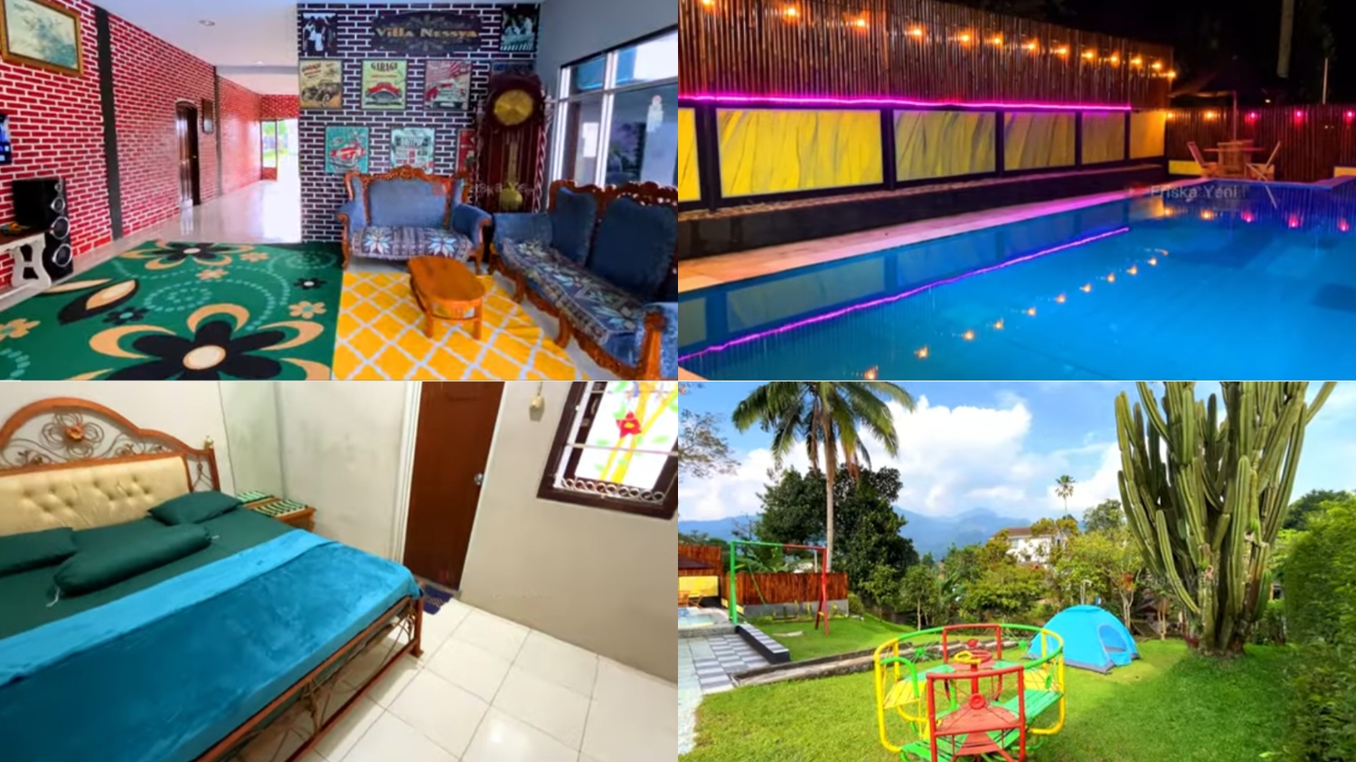 Pilihan staycation di Bogor Villa Nesya cocok untuk liburan keluarga.