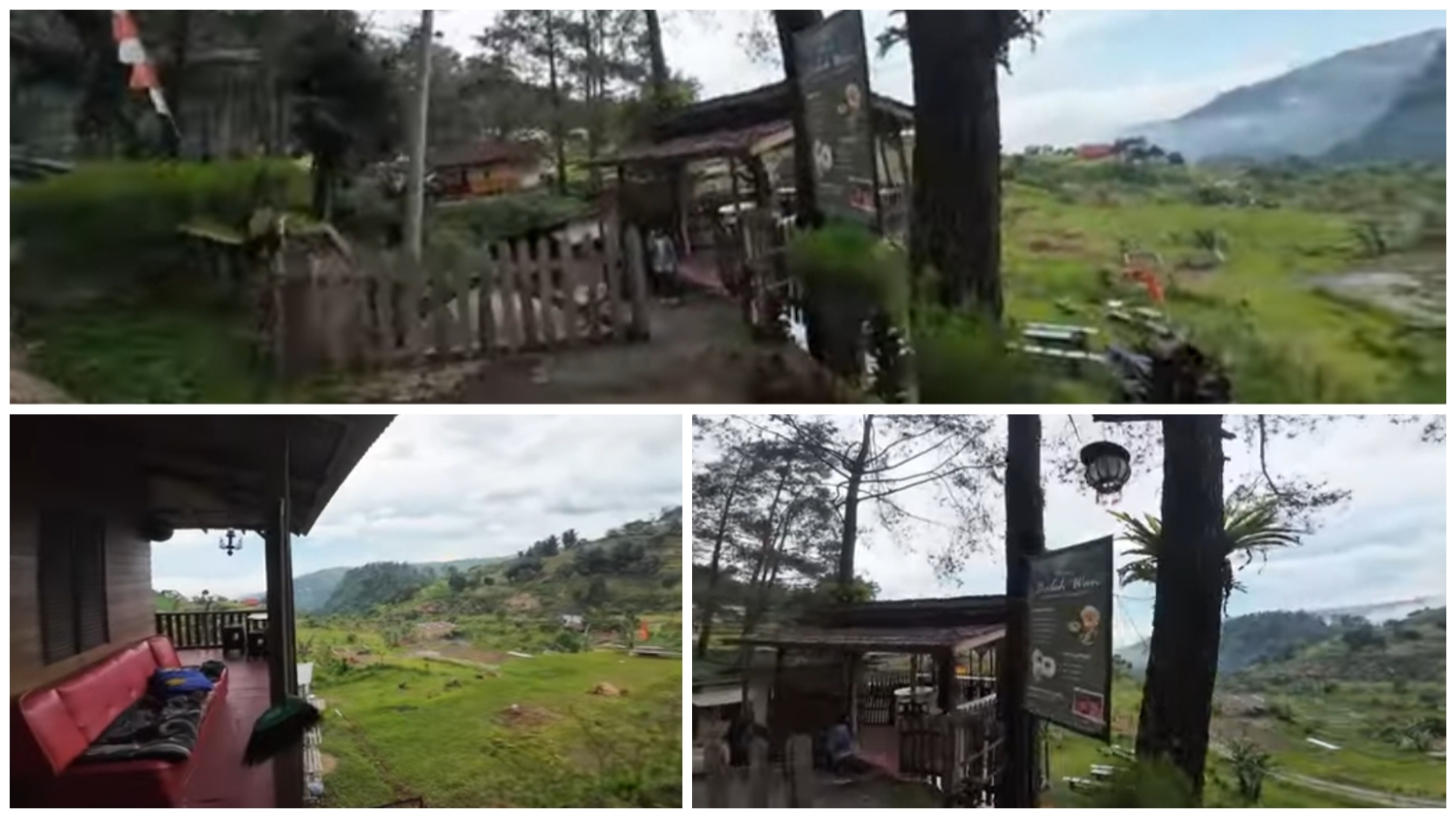 Kawasan Warung Abah Wan di Puncak Dua Jonggol.