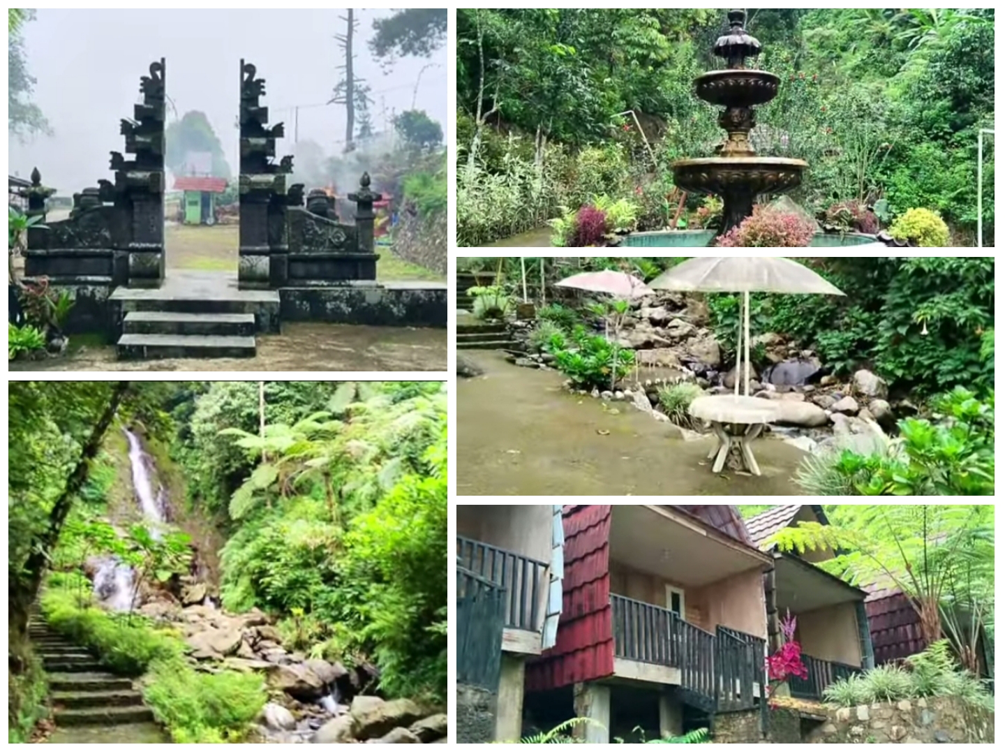 Tampilan sekilas wisata alam Curug Arca Bogor.
