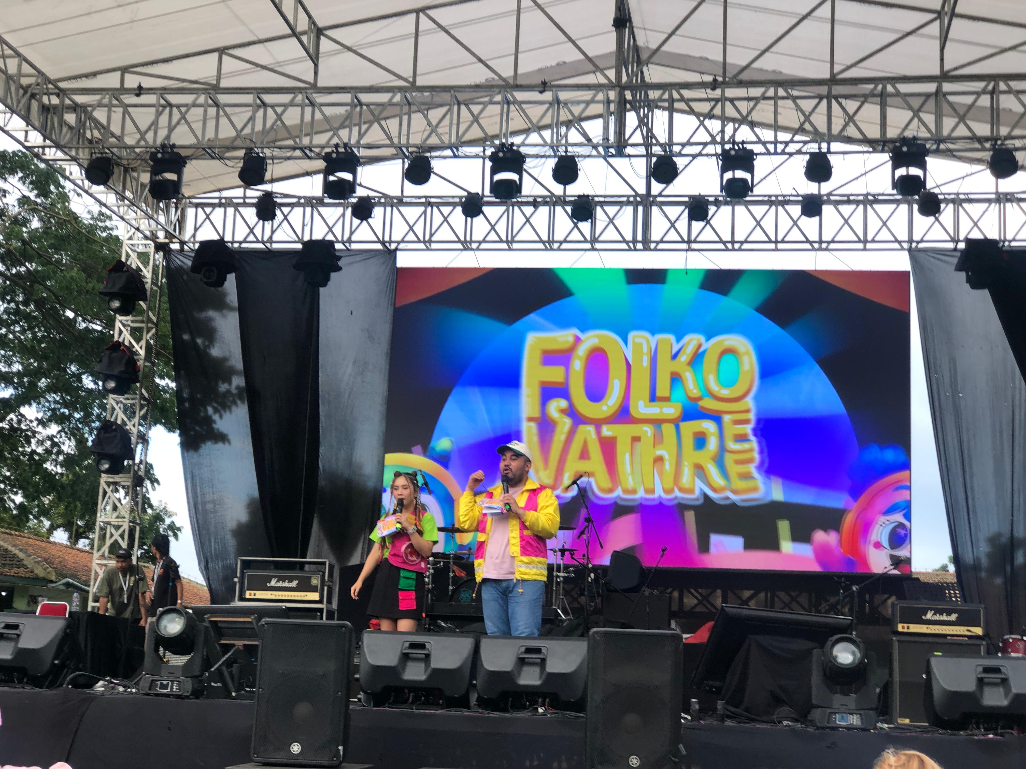 Kemeriahan puncak kegiatan Folkovathree SMAN 3 Bogor.