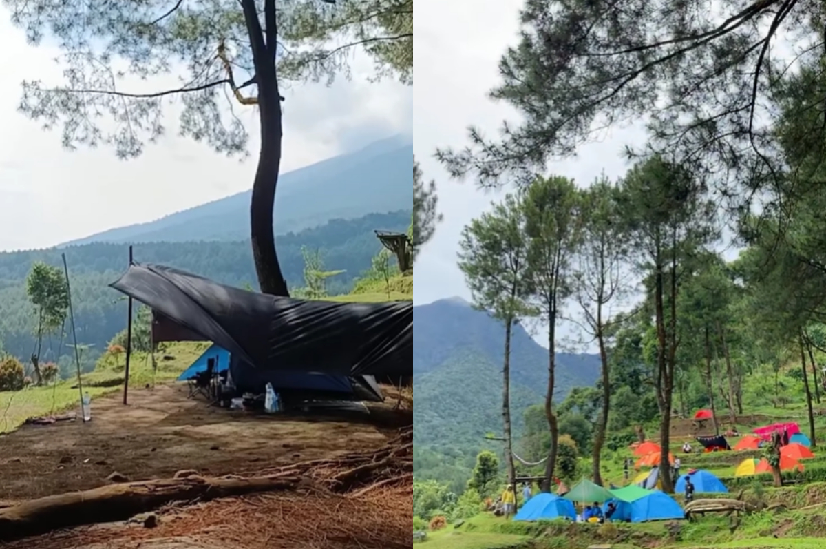 Destinasi camping seru Puncak Merkusi dan Bukit Kabayan.