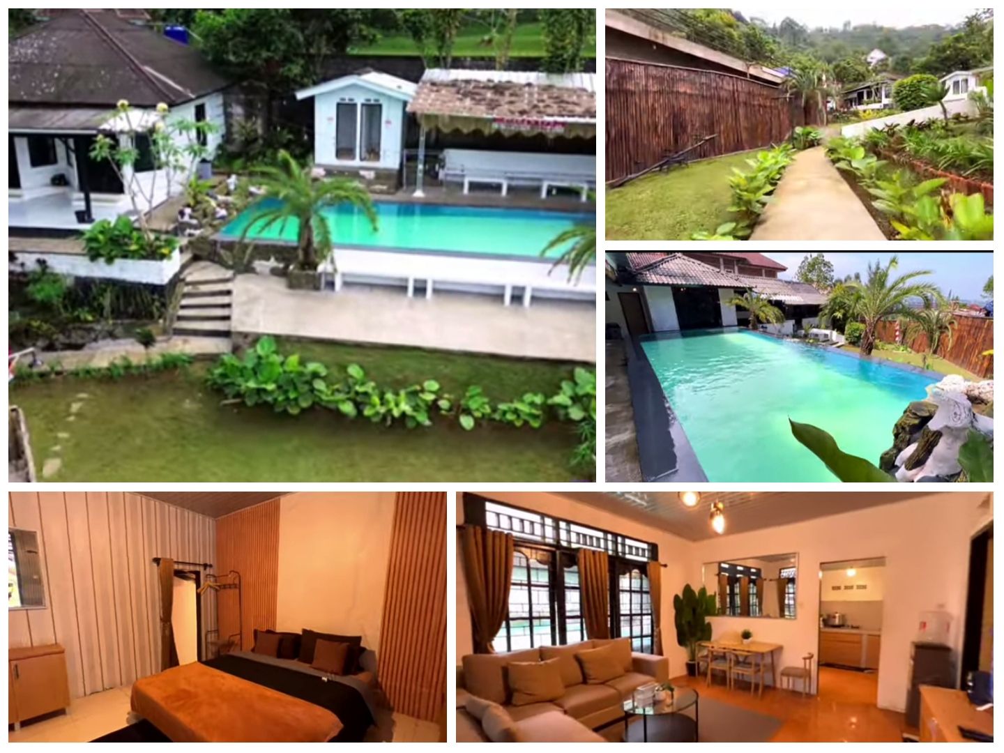 Tampilan Villa Khoo 2 Cilember Bogor.