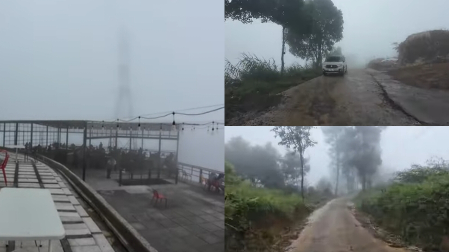 Kawasan Puncak Pass Bogor berkabut.