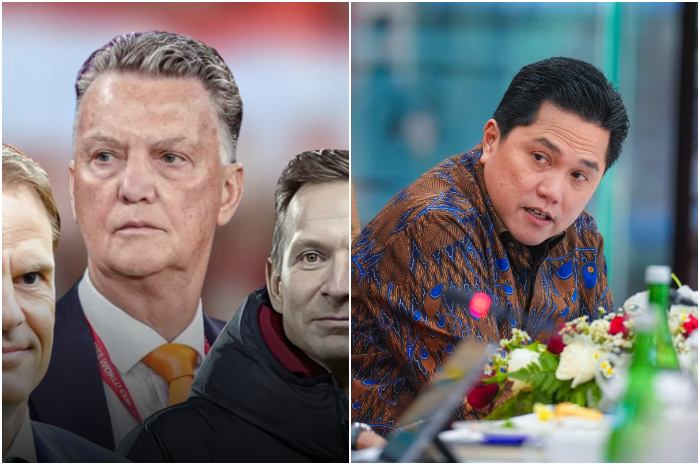 Tiga calon direktur teknik (Dirtek) Timnas Indonesia dan Ketua Umum PSSI Erick Thohir.